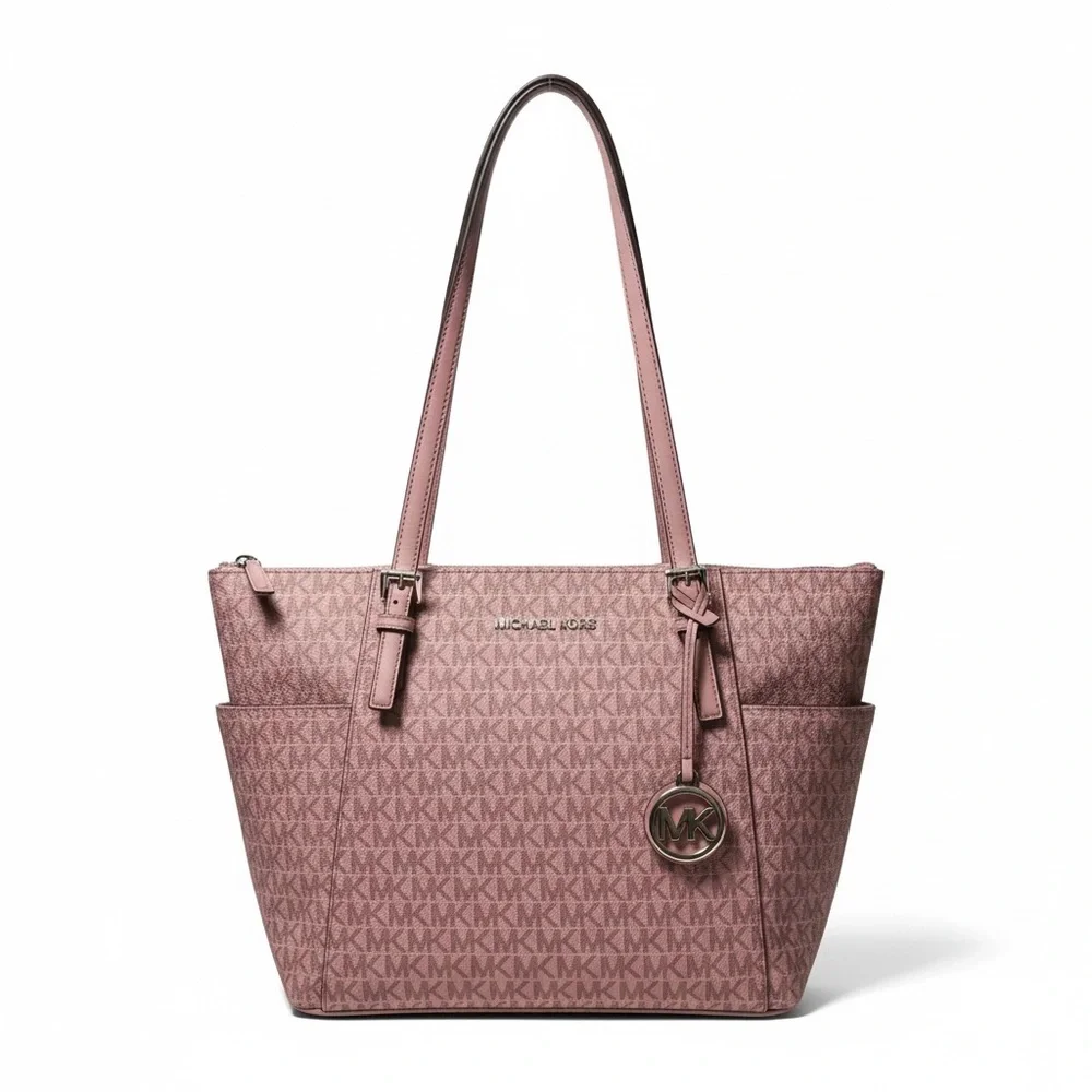 Michael Kors Pink monogram Jet Set Tote - Picture 2 of 9